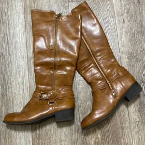 Brown tall boots!